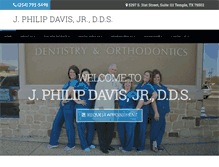 Tablet Screenshot of philipdavisdds.com